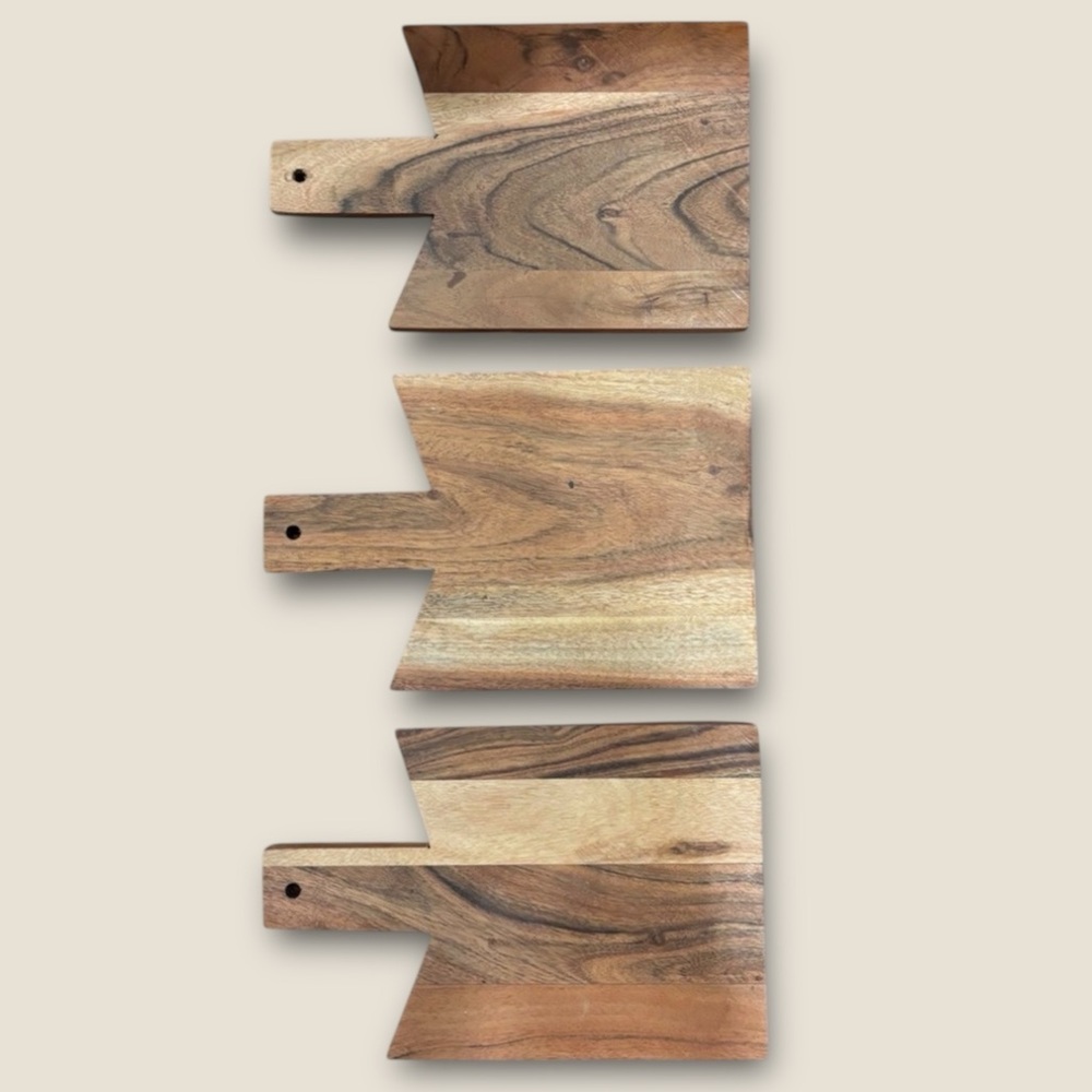 Acacia Wood Wine Country Tapas Appetizers Charcuterie Serving Boards Set